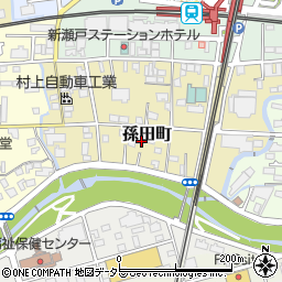 愛知県瀬戸市孫田町77周辺の地図