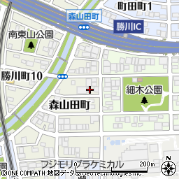 愛知県春日井市森山田町22周辺の地図