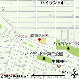 京急ストアハイランド店周辺の地図
