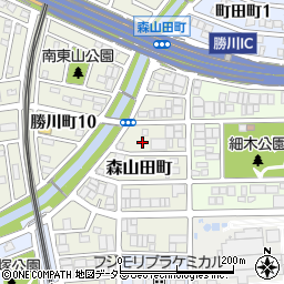 愛知県春日井市森山田町24周辺の地図