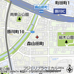 愛知県春日井市森山田町24-5周辺の地図