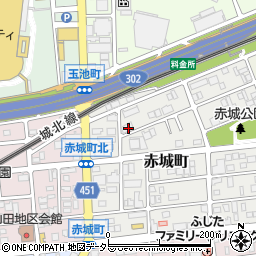 愛知県名古屋市西区赤城町146周辺の地図