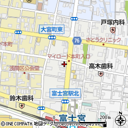 富士宮停車場線周辺の地図