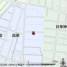 愛知県稲沢市西溝口町苔周辺の地図
