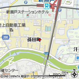 愛知県瀬戸市孫田町64-4周辺の地図