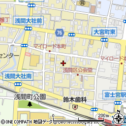 静岡県富士宮市大宮町15周辺の地図