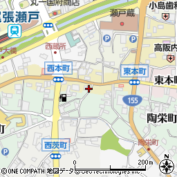 愛知県瀬戸市西本町1丁目31周辺の地図