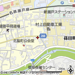 愛知県瀬戸市北脇町110周辺の地図