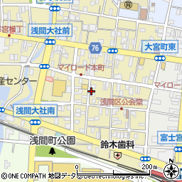静岡県富士宮市大宮町15-15周辺の地図