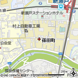 愛知県瀬戸市孫田町81周辺の地図