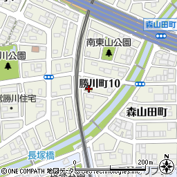 セブンイレブン春日井勝川町１０丁目店周辺の地図