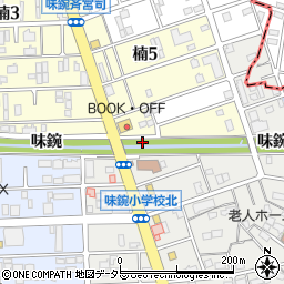 愛知県名古屋市北区楠町味鋺字南加勢周辺の地図