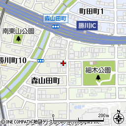 愛知県春日井市森山田町20周辺の地図