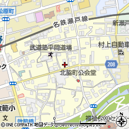 愛知県瀬戸市北脇町123周辺の地図