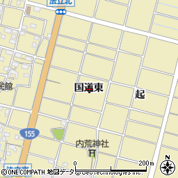 愛知県稲沢市平和町法立国道東周辺の地図