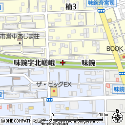 愛知県名古屋市北区楠町味鋺字狐塚周辺の地図