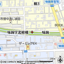 愛知県名古屋市北区楠町（味鋺字狐塚）周辺の地図