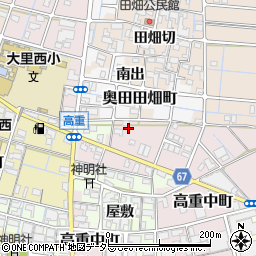 愛知県稲沢市高重中町5-9周辺の地図