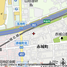 愛知県名古屋市西区赤城町145周辺の地図