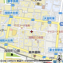 静岡県富士宮市大宮町15-4周辺の地図