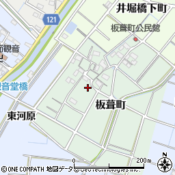 愛知県稲沢市板葺町59周辺の地図