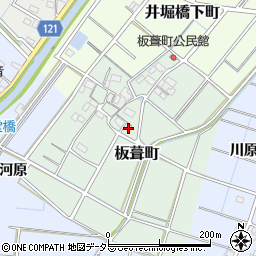 愛知県稲沢市板葺町64周辺の地図