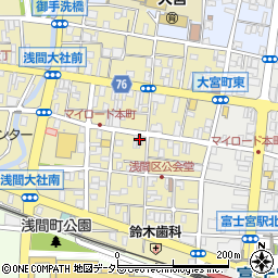 静岡県富士宮市大宮町15-3周辺の地図