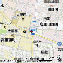 愛知県稲沢市高重町鉄クソ周辺の地図