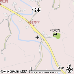 千葉県夷隅郡大多喜町弓木132周辺の地図
