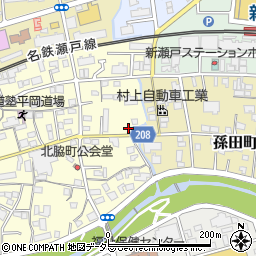 愛知県瀬戸市北脇町108周辺の地図