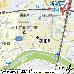 愛知県瀬戸市孫田町24周辺の地図