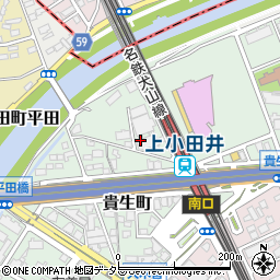 名古屋市役所　緑政土木局上小田井北自転車駐車場管理事務所周辺の地図