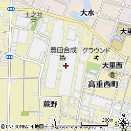 愛知県稲沢市北島町（米屋境）周辺の地図