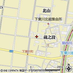 愛知県愛西市下東川町蔵之段43周辺の地図