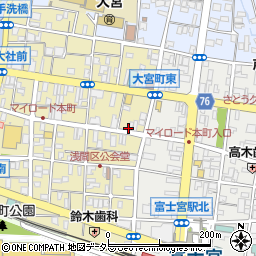 静岡県富士宮市大宮町12-11周辺の地図
