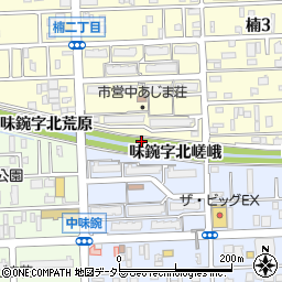 愛知県名古屋市北区楠町味鋺字船原周辺の地図