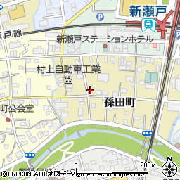 愛知県瀬戸市孫田町21周辺の地図