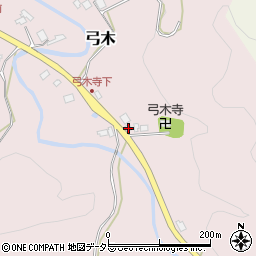 千葉県夷隅郡大多喜町弓木135周辺の地図