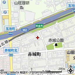 愛知県名古屋市西区赤城町153周辺の地図