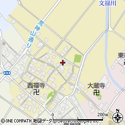 滋賀県彦根市下西川町周辺の地図