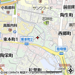 愛知県瀬戸市蛭子町12周辺の地図