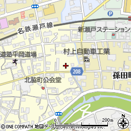 愛知県瀬戸市北脇町112周辺の地図
