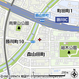 愛知県春日井市森山田町12周辺の地図