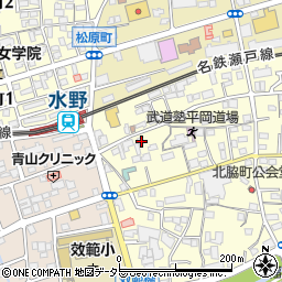 愛知県瀬戸市北脇町49周辺の地図