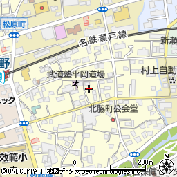 愛知県瀬戸市北脇町64周辺の地図