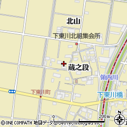 愛知県愛西市下東川町蔵之段53周辺の地図