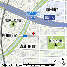 愛知県春日井市森山田町11周辺の地図