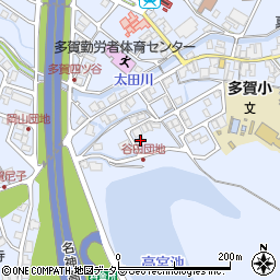 滋賀県犬上郡多賀町多賀722-16周辺の地図