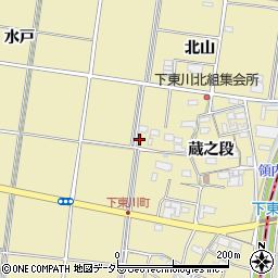 愛知県愛西市下東川町蔵之段40周辺の地図