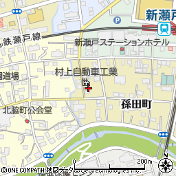 愛知県瀬戸市孫田町13周辺の地図